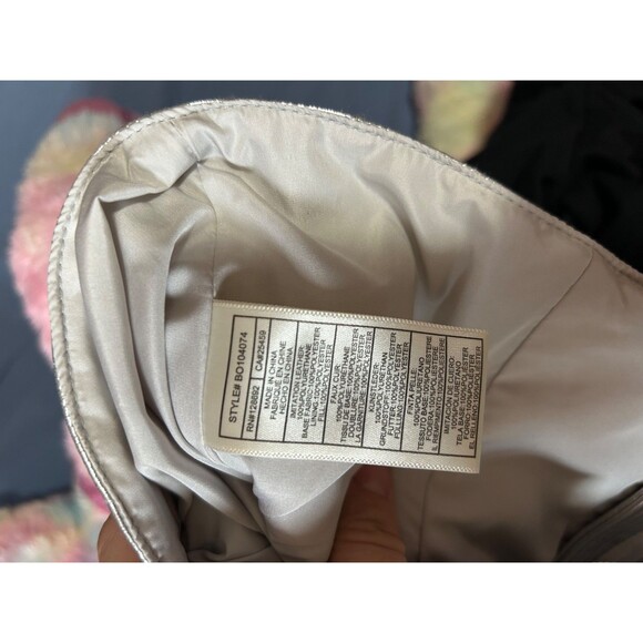 Steve Madden Women's Mallika Silver Corset Faux Leather Top Size M NWT Y2K Disco - Picture 6 of 9